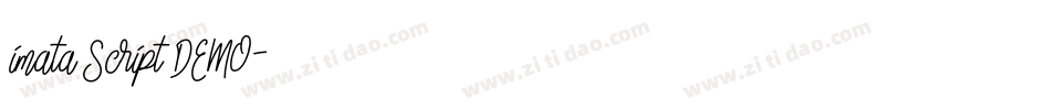 imata Script DEMO字体转换